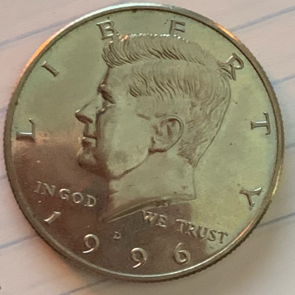 1996 rare Kennedy half dollar